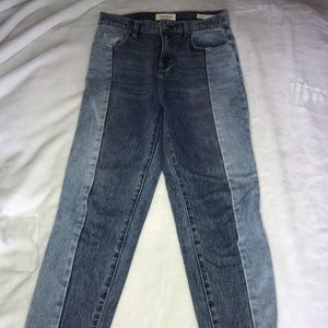 Pacsun 2 tone high rise jeans size 28
